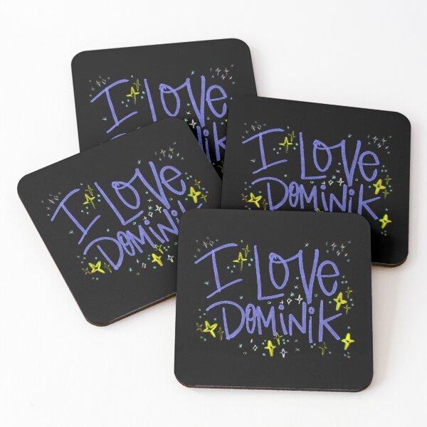 Item preview, I LOVE DOMINIK NAME PURPLE designed and sold by GIVENGRACE.ART.