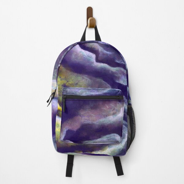 Item preview, Tumultuous Tempest Yellow And Blue Abstract Art designed and sold by taiche.
