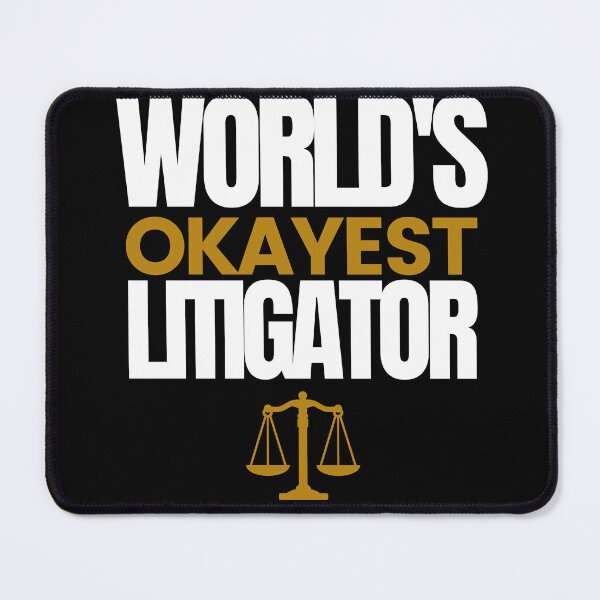 Item preview, World's Okayest Litigator designed and sold by Oreo2020 Creations.