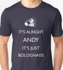 Camiseta unisex Es solo boloñesa