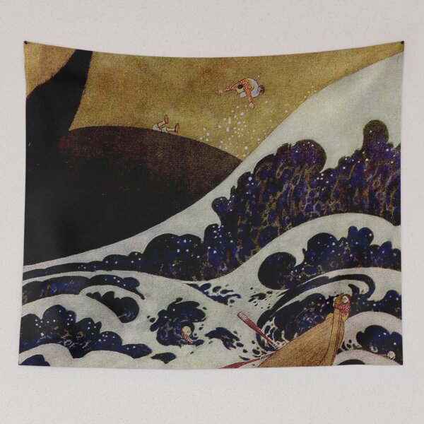 Item preview, The Mighty Fish by Edmund Dulac - Vintage Art designed and sold by RickE.