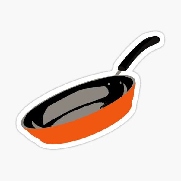 Frying Pan Sticker For Sale By Verbital Redbubble