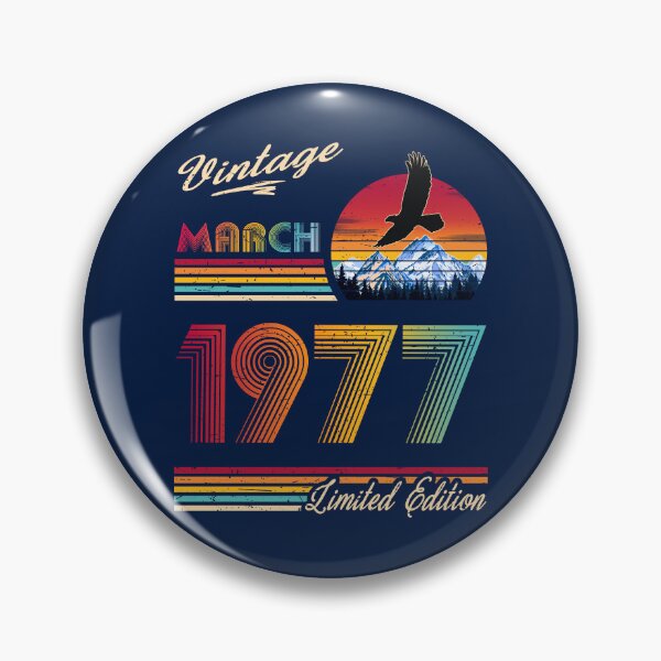 Item preview, March 1977 Birthday designed and sold by GreenSplash.
