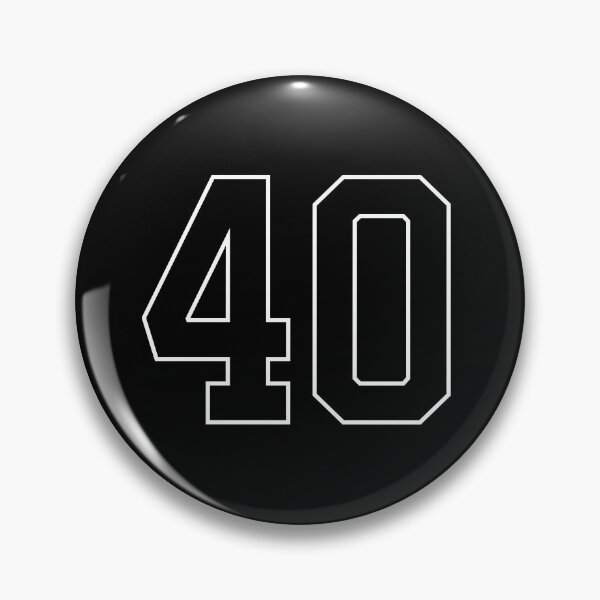 Item preview, Black Number 40 lucky sports jersey forty designed and sold by HeavyStyle.