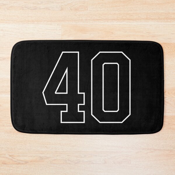 Item preview, Black Number 40 lucky sports jersey forty designed and sold by HeavyStyle.