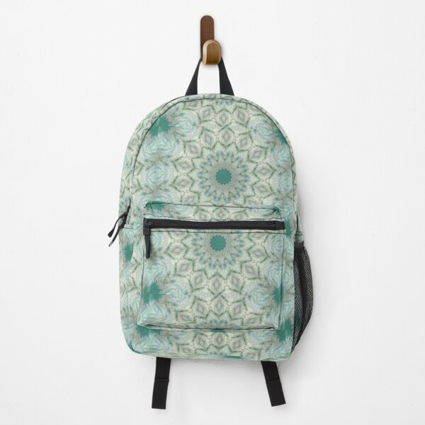 Item preview, Teal kaleidoscopic pattern designed and sold by derbyshireduck.