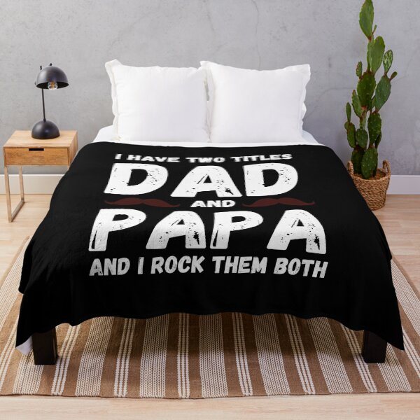 Item preview, i have two titles dad and papa , Ho due titoli papà e stepdad I Rock Them entrambi t-shirt - Unisex Funny Mens Best Papa designed and sold by bahdsgraphic.