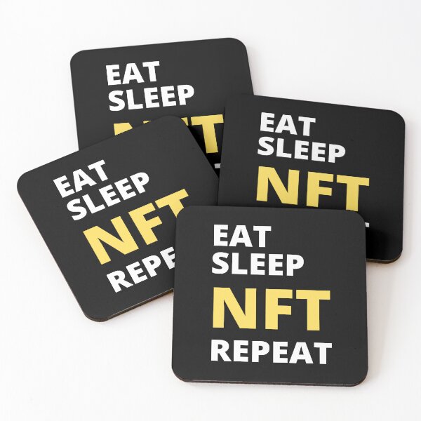 Item preview, Eat Sleep NFT Repeat designed and sold by Cawaiico.