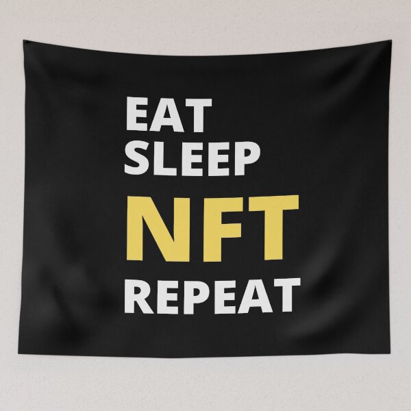 Item preview, Eat Sleep NFT Repeat designed and sold by Cawaiico.
