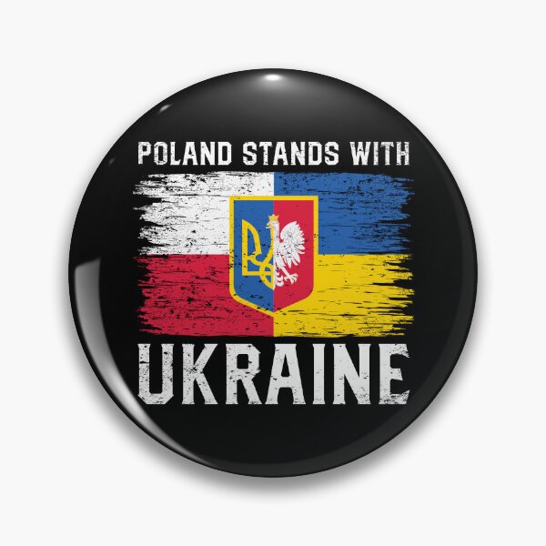 Item preview, Poland Stands With Ukraine Polish Ukrainian Flag designed and sold by RosannaArt.