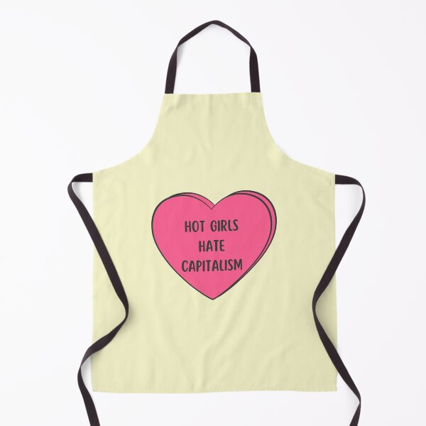 Item preview, HOT GIRLS HATE CAPITALISM - pink heart designed and sold by Colorful-Inspo.