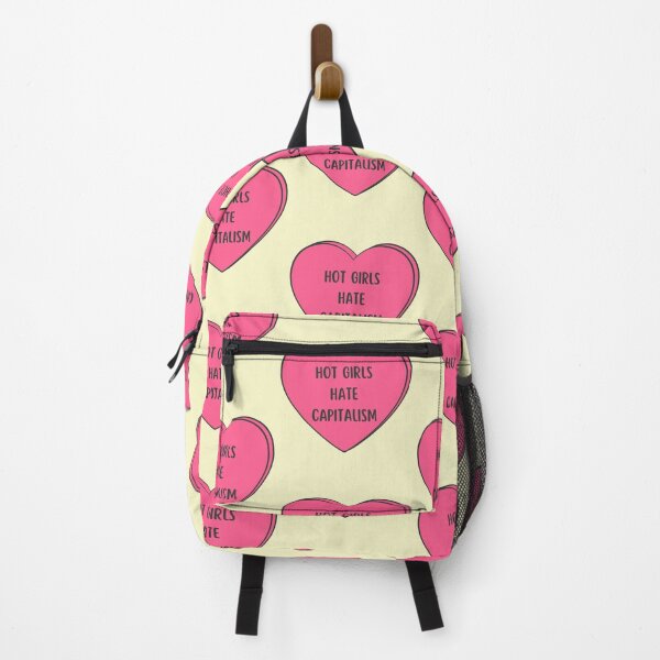 Item preview, HOT GIRLS HATE CAPITALISM - pink heart designed and sold by Colorful-Inspo.