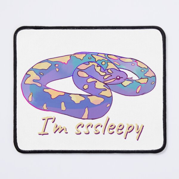 Item preview, Cute watercolor snake I'm sleepy  designed and sold by Mayarart.
