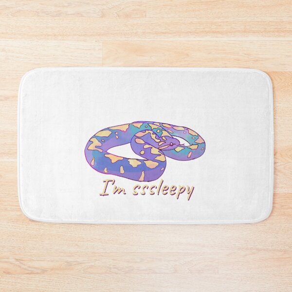 Item preview, Cute watercolor snake I'm sleepy  designed and sold by Mayarart.