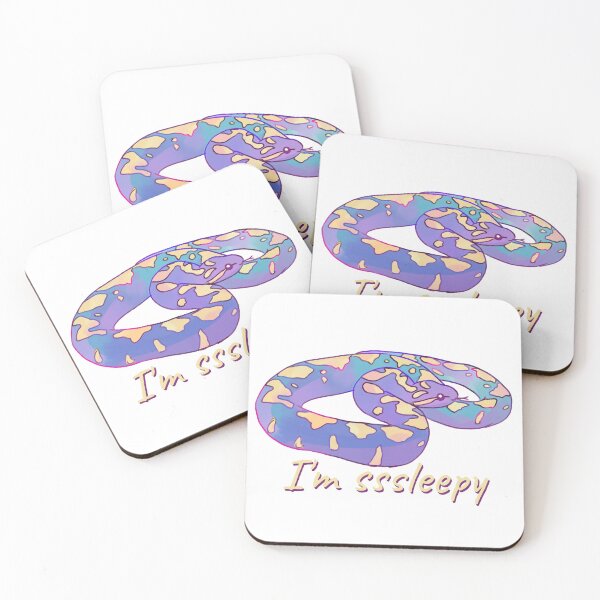Item preview, Cute watercolor snake I'm sleepy  designed and sold by Mayarart.