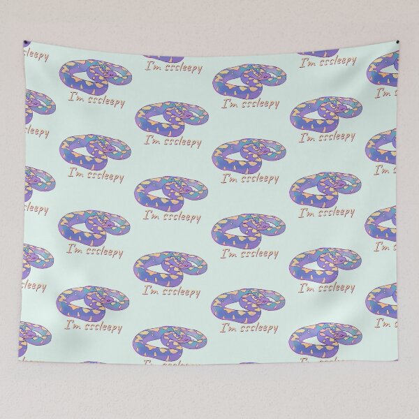 Item preview, Cute watercolor snake I'm sleepy  designed and sold by Mayarart.