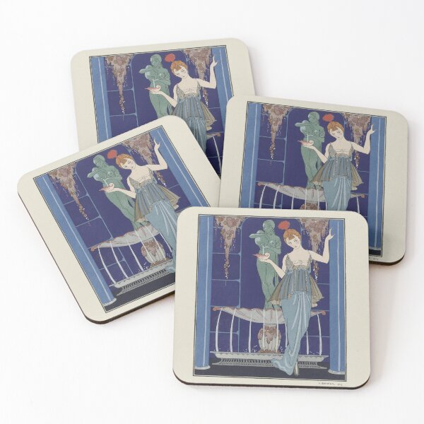 Item preview, 1920s Art Deco Fashion Illustration by George Barbier - La fontaine de coquillages designed and sold by cutesy.