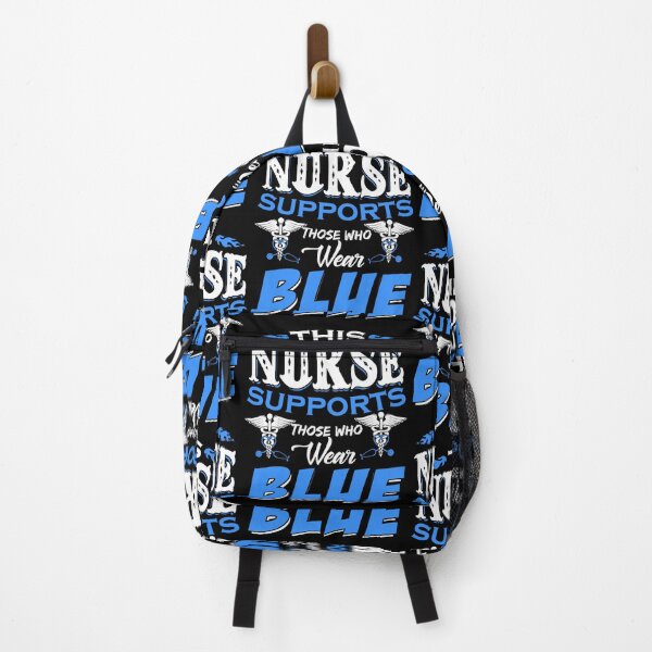 Item preview, This Nurse Supports Those Who Wear Blue designed and sold by GoldenBuffalo79.