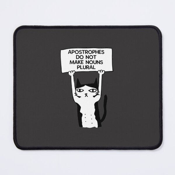 Item preview, Apostrophes do not make nouns plural cat red Classic T-Shirt designed and sold by KevinKruger.