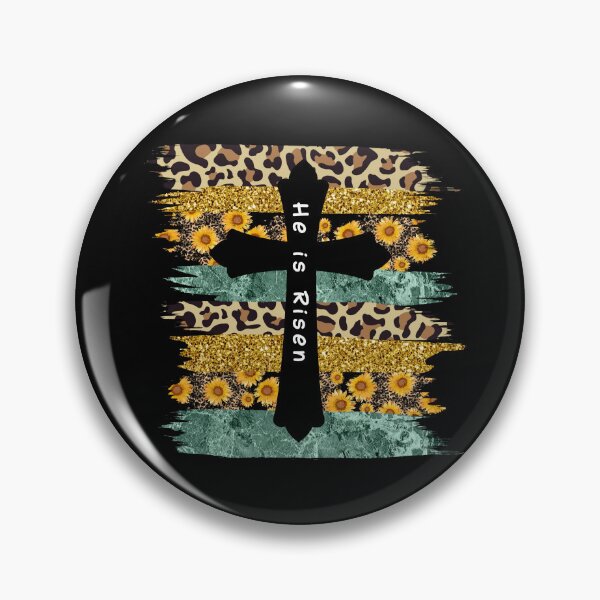 Item preview, Religious He Is Risen Easter Leopard Sunflower designed and sold by WanderTravels.