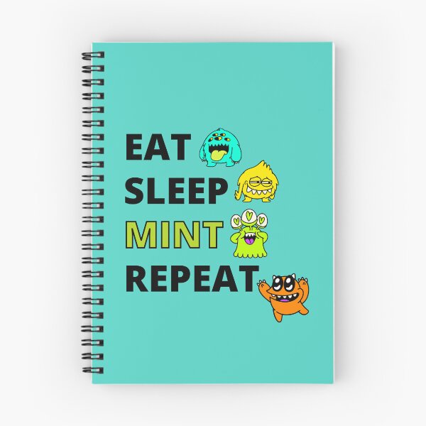 Item preview, Eat Sleep NFT Repeat with Cute Alien Monsters Family designed and sold by Cawaiico.