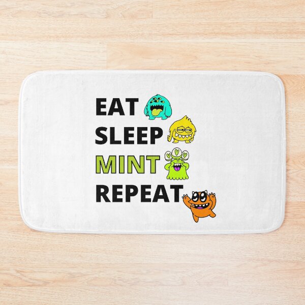 Item preview, Eat Sleep NFT Repeat with Cute Alien Monsters Family designed and sold by Cawaiico.