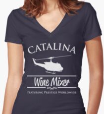 Catalina Wine Mixer Prestige Worldwide Women's Fitted V-Neck T-Shirt