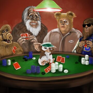 Artwork thumbnail, 1980s Blast from the Past Poker - Alf, Harry, Barf, Teenwolf, Gizmo by KookyCanvas