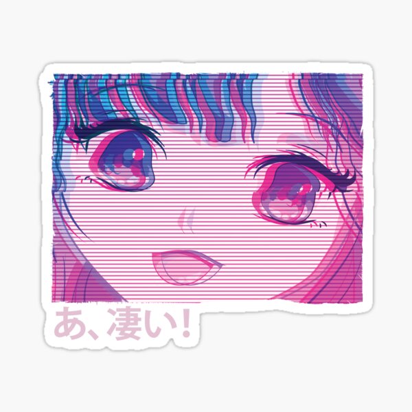 Anime Girl Eyes Japan Culture Art Japanese Aesthetic Sticker By 17anons Redbubble 4936