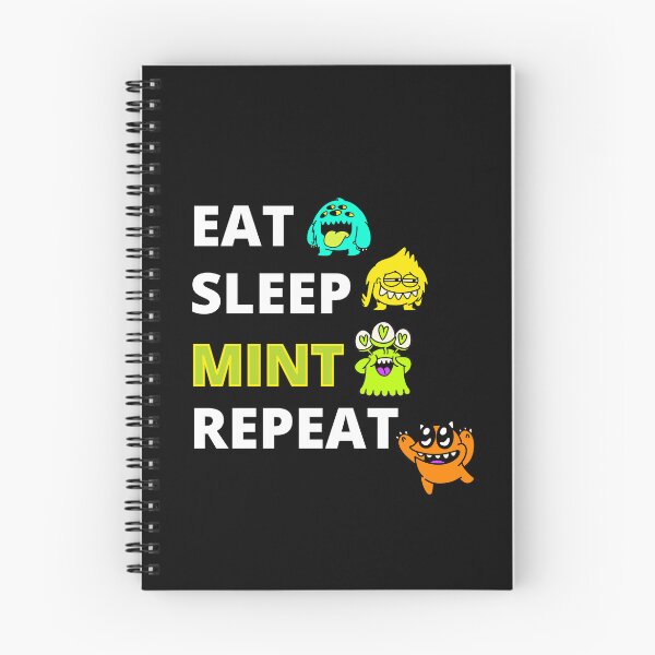 Item preview, Eat Sleep NFT Repeat with Cute Cartoon Alien Monsters Family designed and sold by Cawaiico.