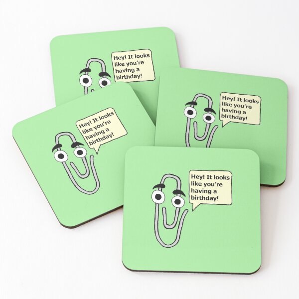 Item preview,  Birthday Windows Microsoft Word Office Assistant Paperclip Kid  Funny Cute Gift  designed and sold by roseanger.