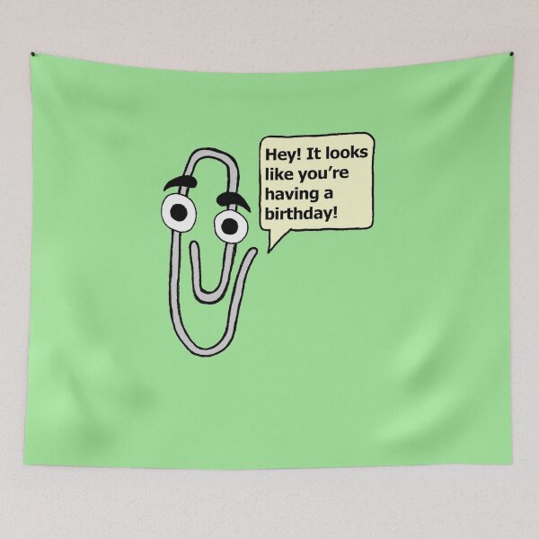 Item preview,  Birthday Windows Microsoft Word Office Assistant Paperclip Kid  Funny Cute Gift  designed and sold by roseanger.