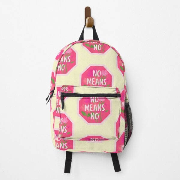 Item preview, NO MEANS NO - pink stop sign designed and sold by Colorful-Inspo.