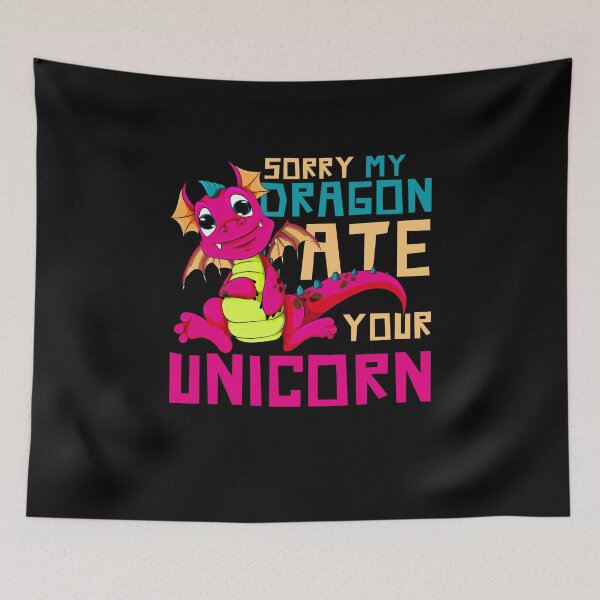 Item preview, Funny Fantasy Animal Mythical Creature Unicorns Cute Dragon designed and sold by bestshirtdesign.