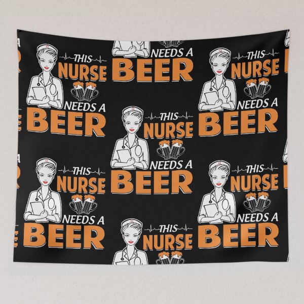 Item preview, This Nurse Needs A Beer designed and sold by GoldenBuffalo79.