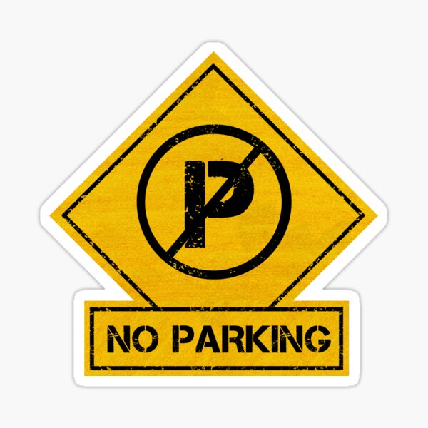 No Parking Sticker