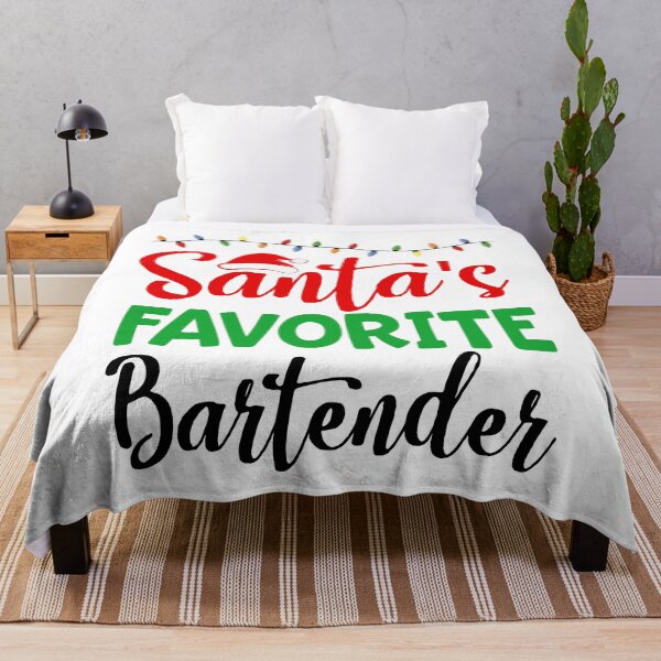 Item preview, Santa's Favorite Bartender designed and sold by Bendthetrend.