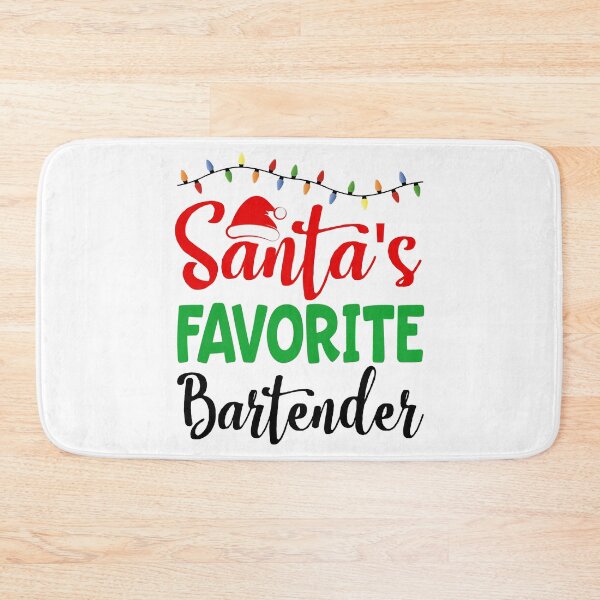 Item preview, Santa's Favorite Bartender designed and sold by Bendthetrend.