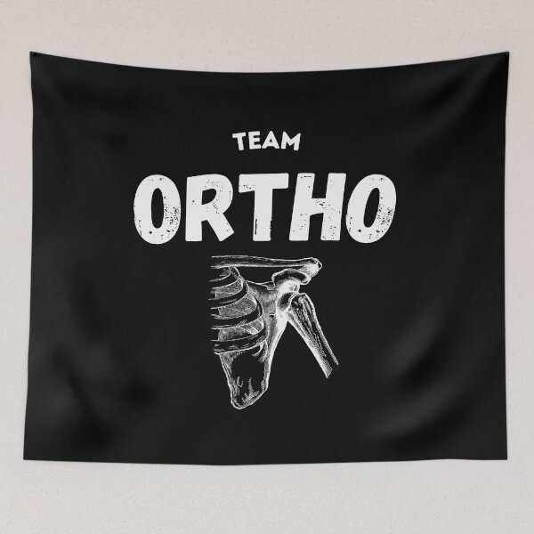 Item preview, Team Ortho - White on Black Orthopedic Surgery Team Design designed and sold by med-artist.