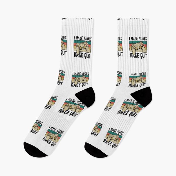 Item preview, retro gaming funny sarcastic Rude Offended saying, I Make Noobs Rage Quit boyfriend girlfriend designed and sold by joygift369.