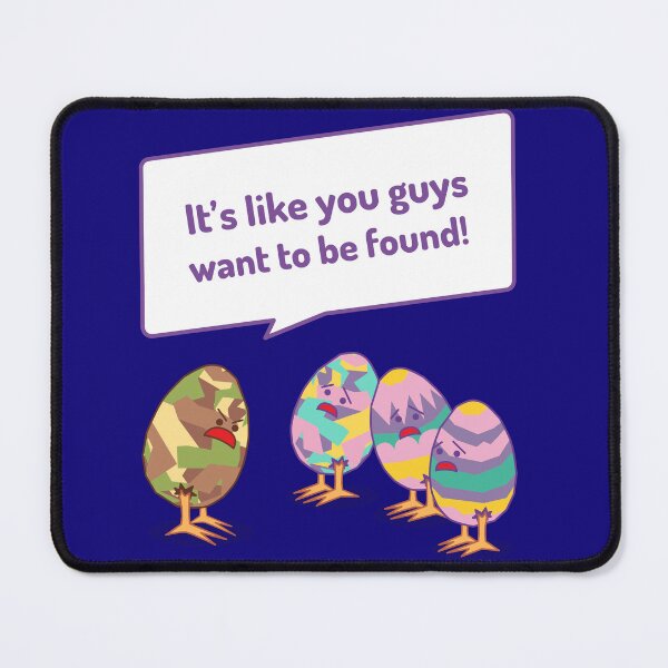 Item preview, Camouflaged Easter Egg Upset With His Buddies designed and sold by TeesbyGinyard.