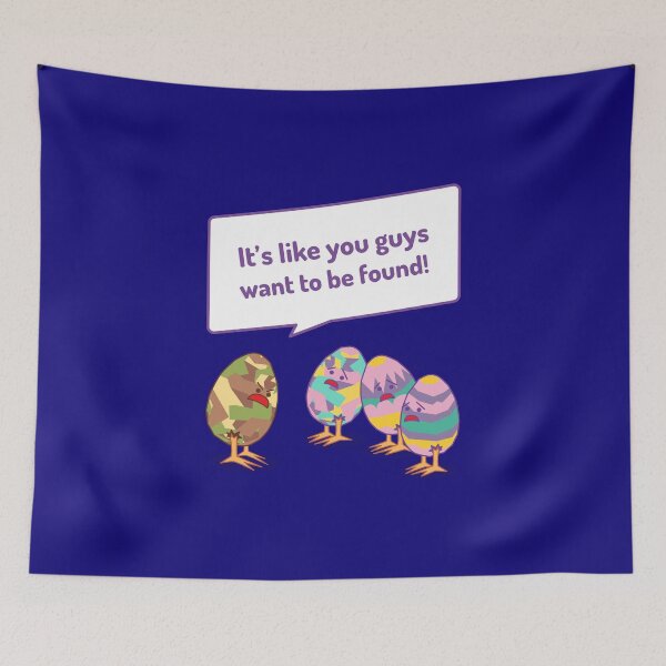 Item preview, Camouflaged Easter Egg Upset With His Buddies designed and sold by TeesbyGinyard.