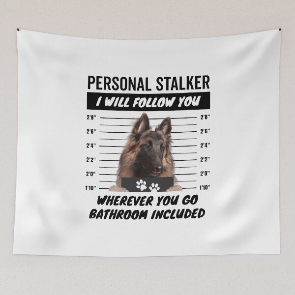 Item preview, Personal Stalker Dog – Belgian Tervuren designed and sold by More Cute Dogs.