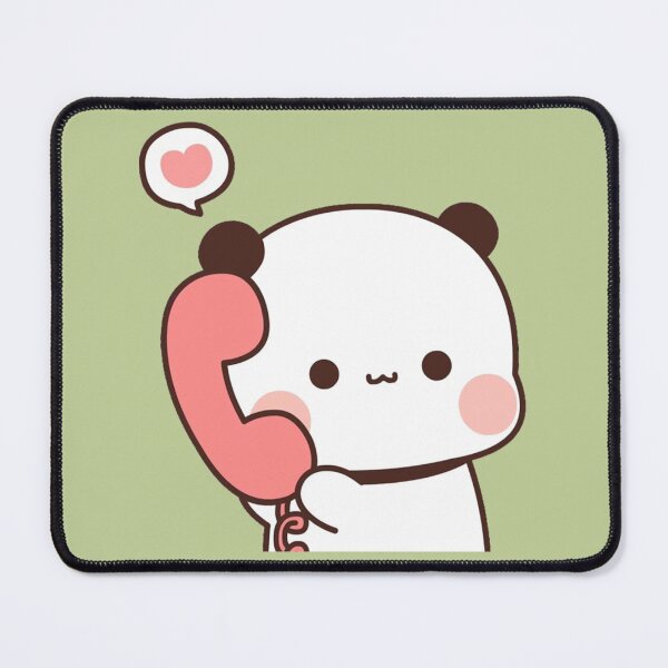 Item preview, Bubu Is Receiving A Call From Her Dudu, Cute Panda Bear Couple Bubu and Dudu designed and sold by Collins Gonzales.
