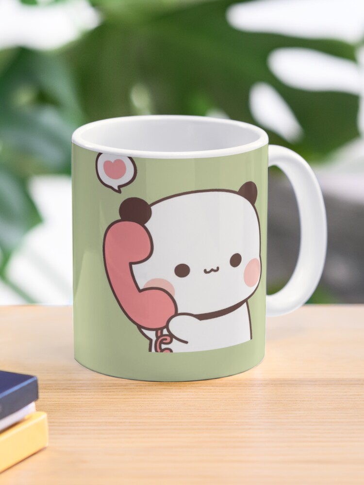 Bubu Is Receiving A Call From Her Dudu, Cute Panda Bear Couple Bubu and  Dudu | Coffee Mug