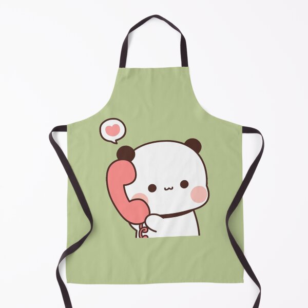 Item preview, Bubu Is Receiving A Call From Her Dudu, Cute Panda Bear Couple Bubu and Dudu designed and sold by Collins Gonzales.