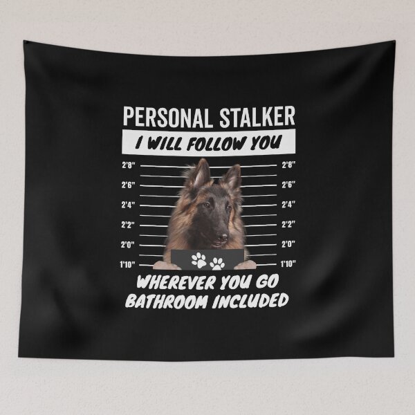 Item preview, Personal Stalker Dog – Belgian Tervuren designed and sold by More Cute Dogs.