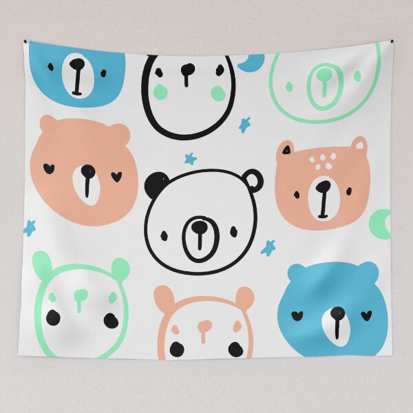 Item preview, Cute Bear Faces Adult Cute  designed and sold by roseanger.