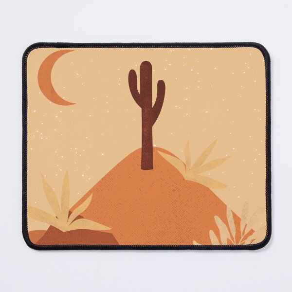 Item preview, Desert chic hills cactus and moon designed and sold by DemonicGloom.