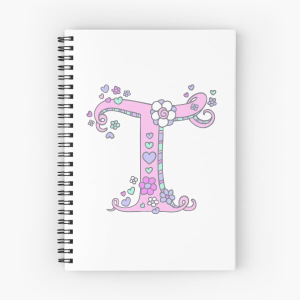 Item preview, Decorative hearts and flower letter T designed and sold by Sarah Trett.